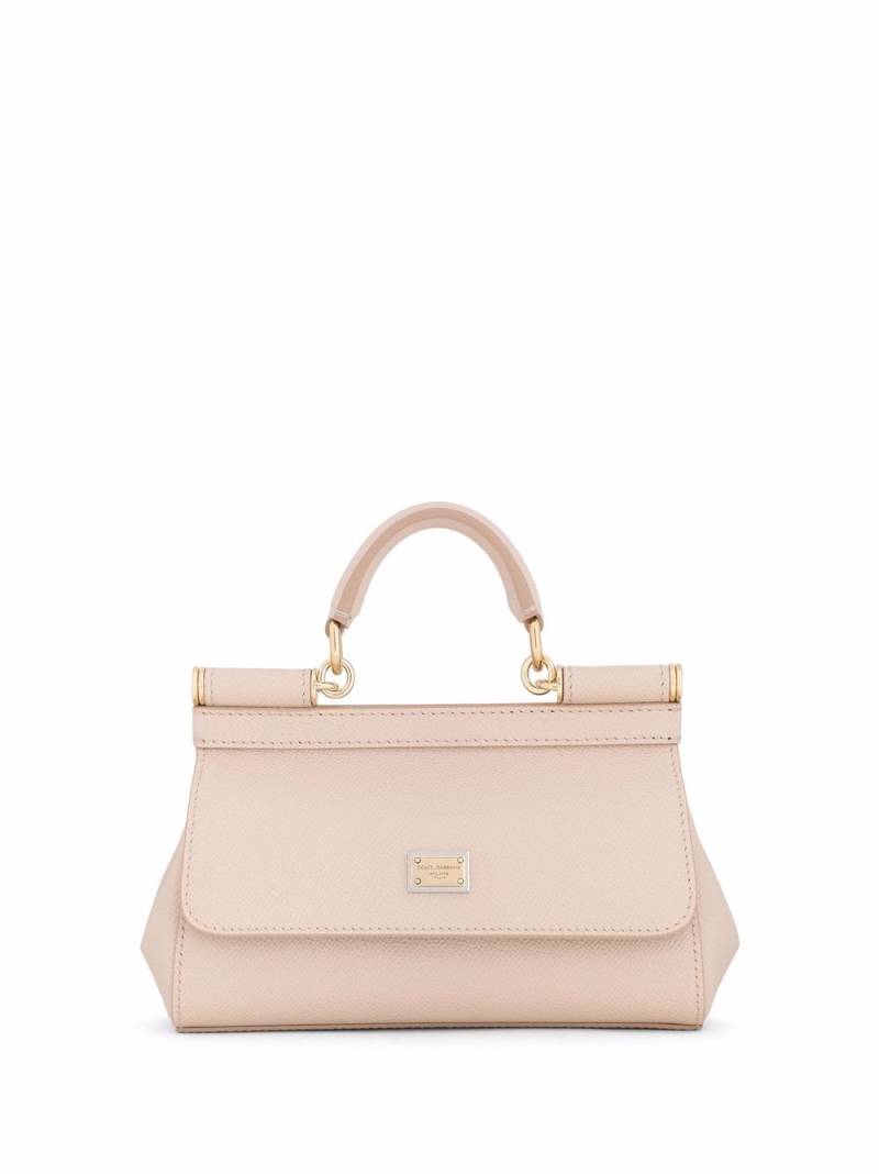 Dolce & Gabbana small Sicily leather top-handle bag - Pink von Dolce & Gabbana