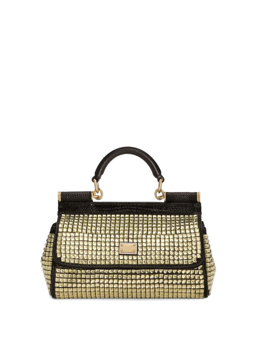 Dolce & Gabbana small Sicily tote bag - Gold von Dolce & Gabbana