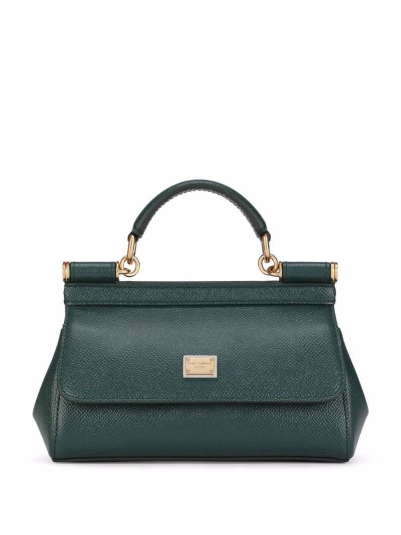 Dolce & Gabbana small Sicily leather top-handle bag - Green von Dolce & Gabbana