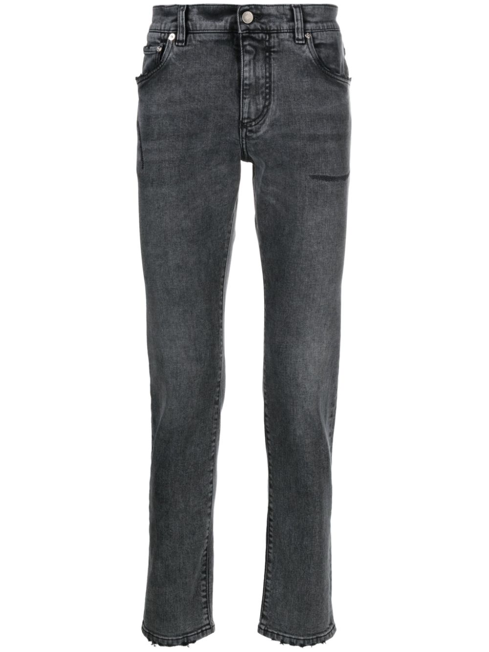 Dolce & Gabbana stonewashed slim-fit jeans - Black von Dolce & Gabbana