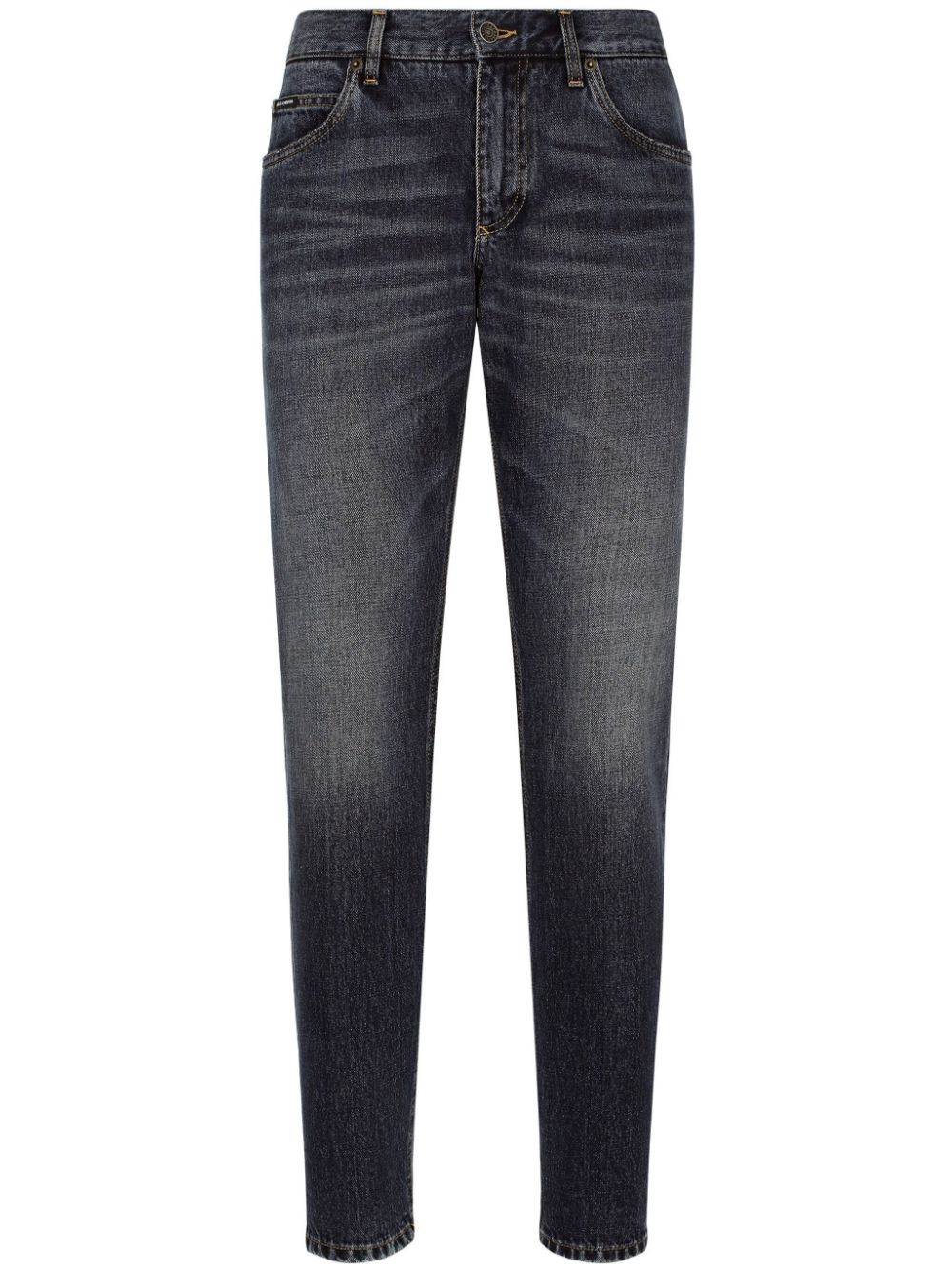 Dolce & Gabbana straight-leg cotton jeans - Blue von Dolce & Gabbana