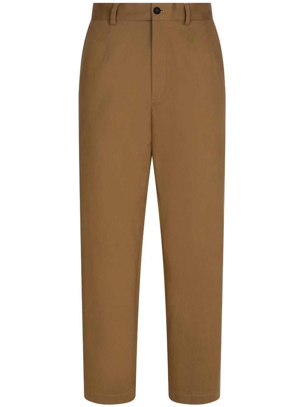 Dolce & Gabbana straight-leg cotton trousers - Brown von Dolce & Gabbana