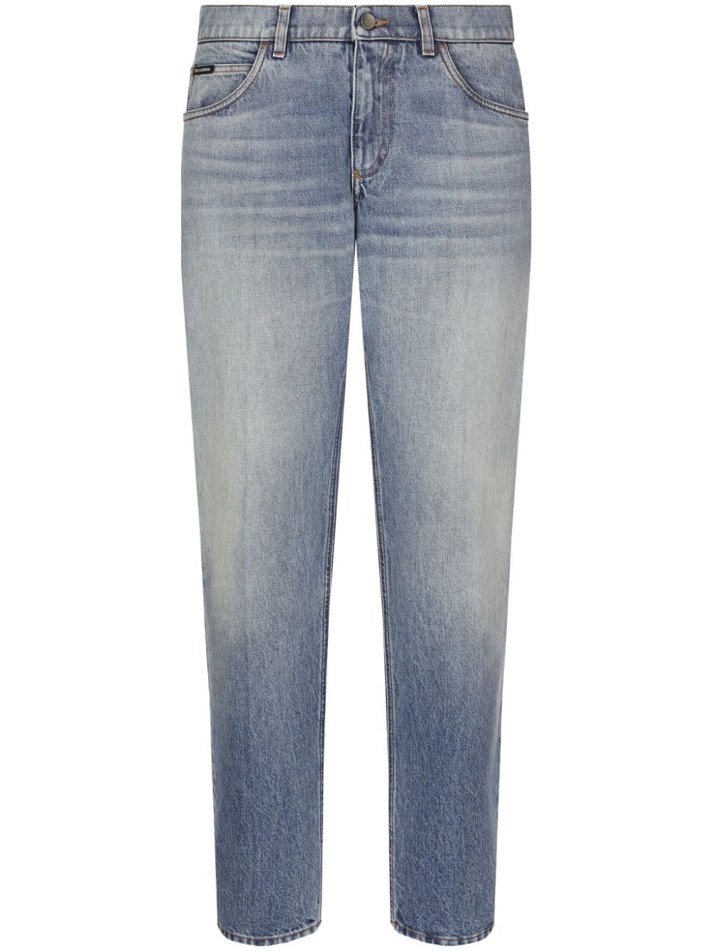 Dolce & Gabbana straight-leg stonewashed jeans - Blue von Dolce & Gabbana