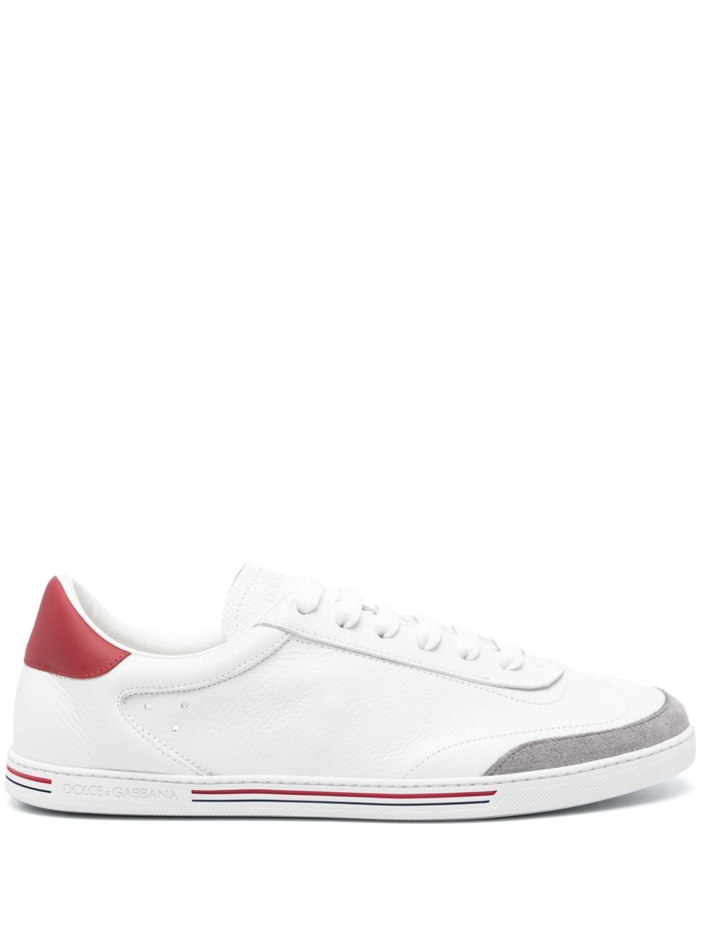 Dolce & Gabbana stripe-detailing leather sneakers - White von Dolce & Gabbana