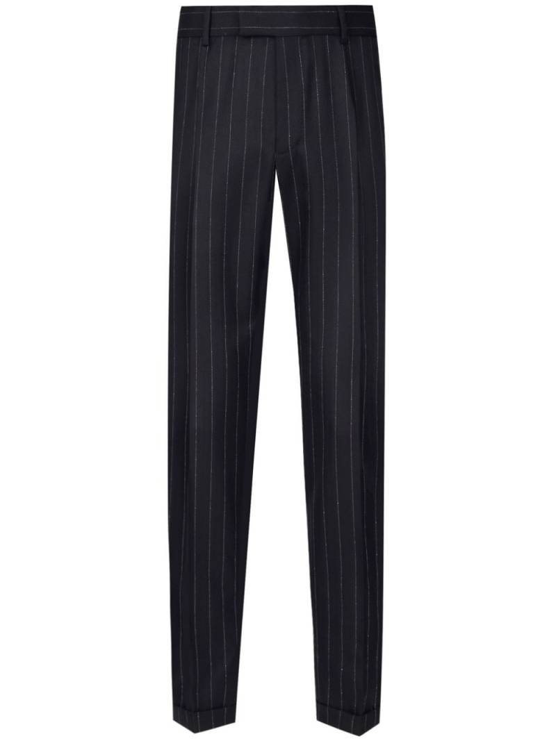 Dolce & Gabbana striped tailored trousers - Black von Dolce & Gabbana