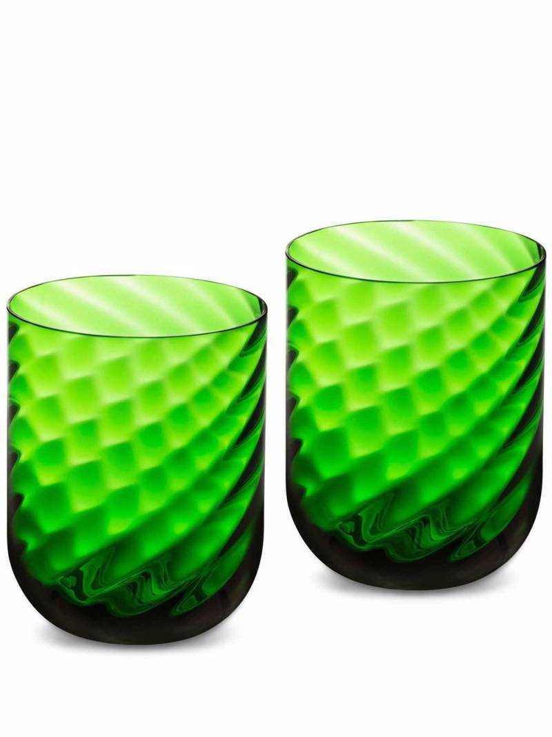 Dolce & Gabbana hand-blown Murano water glasses (set of 2) - Green von Dolce & Gabbana