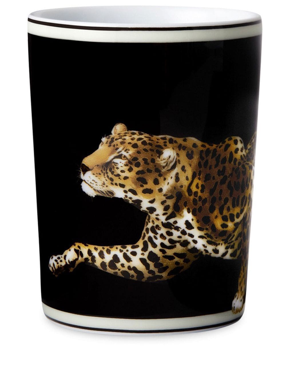 Dolce & Gabbana tiger-print porcelain glass - Black von Dolce & Gabbana