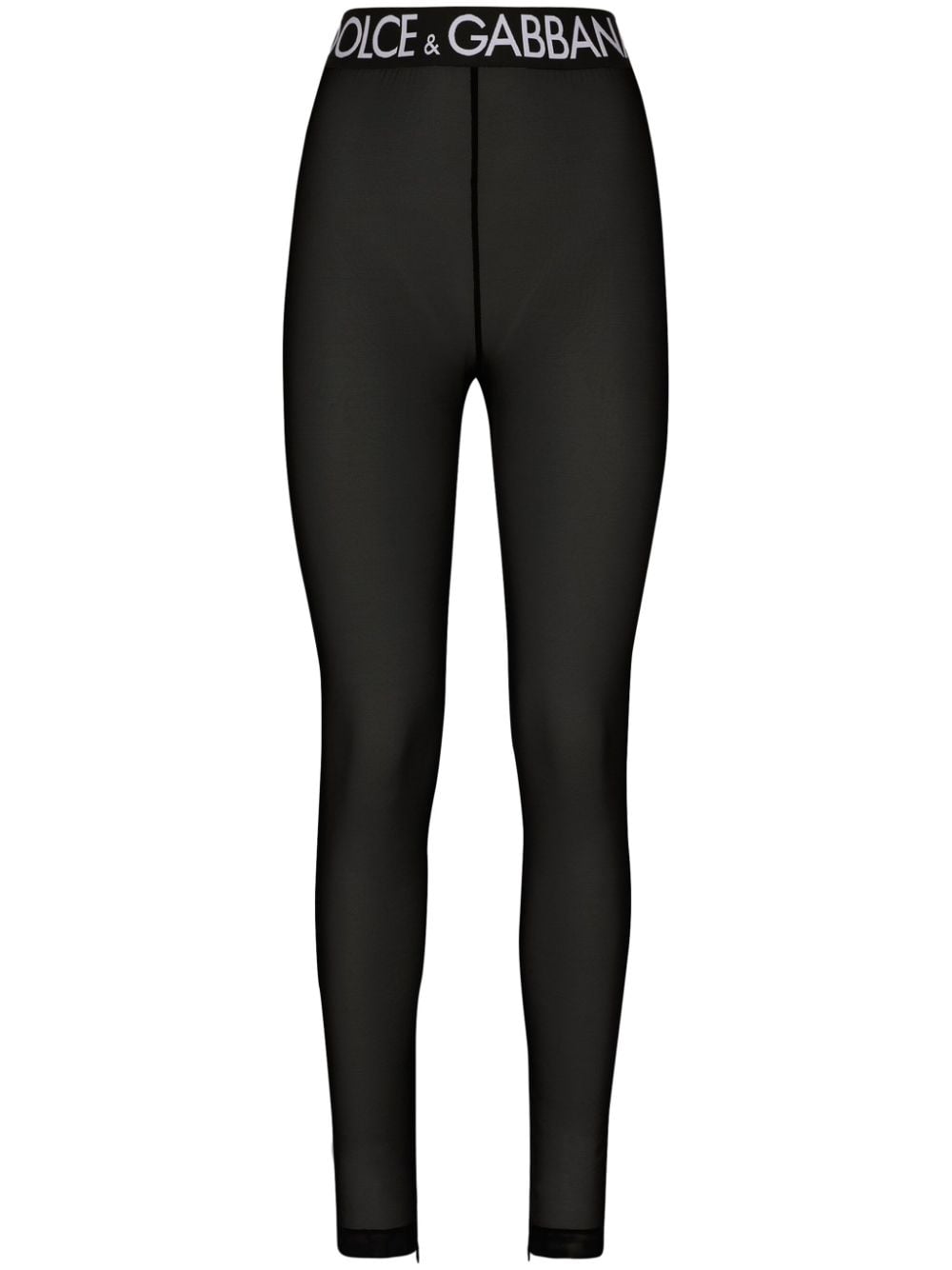 Dolce & Gabbana tulle leggings - Black von Dolce & Gabbana