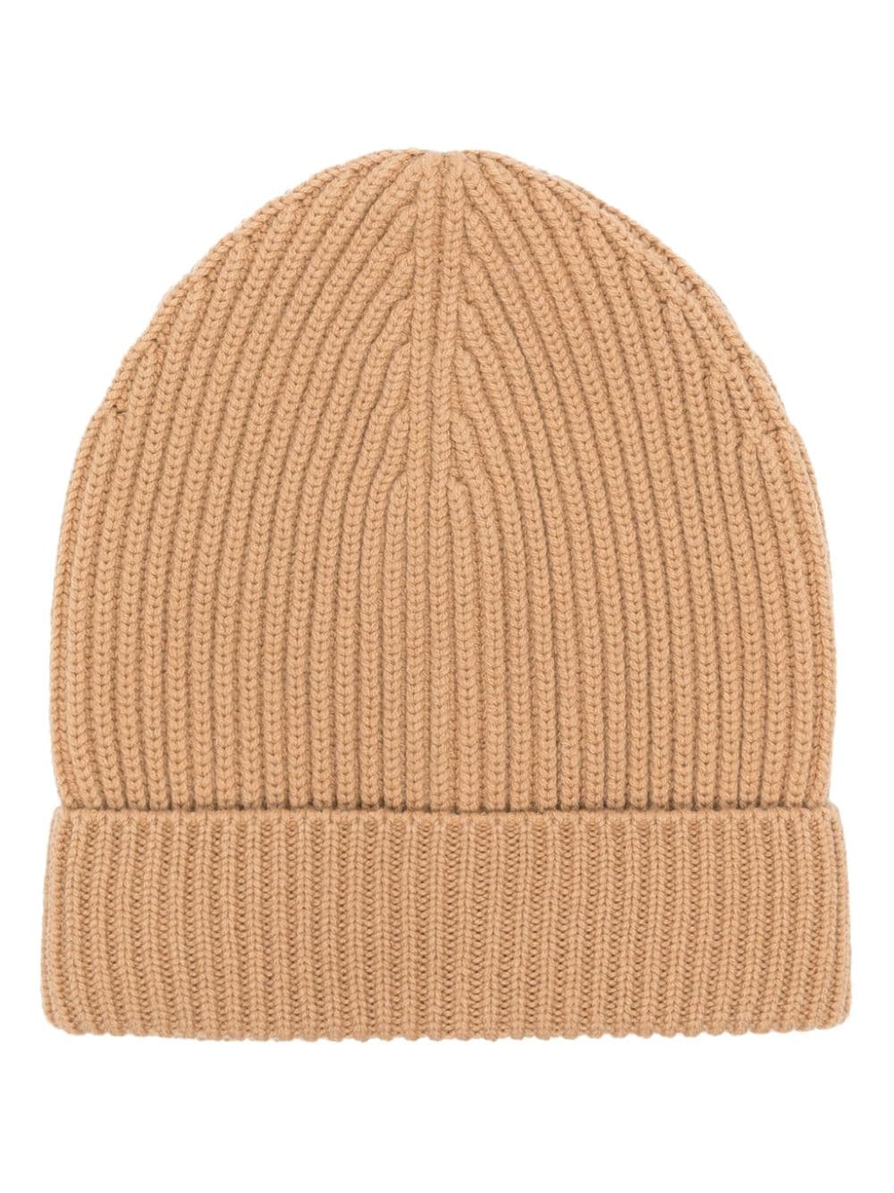 Dolce & Gabbana turn-up brim ribbed-knit beanie - Neutrals von Dolce & Gabbana