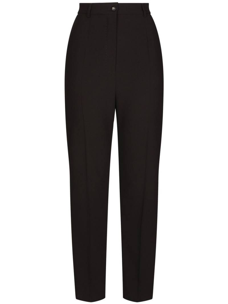 Dolce & Gabbana tuxedo-band tailored trousers - Black von Dolce & Gabbana