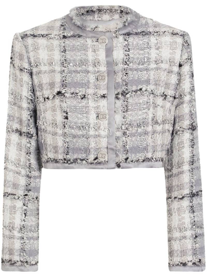 Dolce & Gabbana tweed jacket - Grey von Dolce & Gabbana