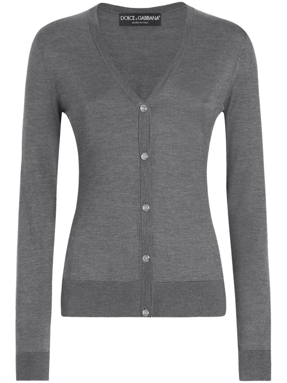 Dolce & Gabbana v-neck buttoned cardigan - Grey von Dolce & Gabbana