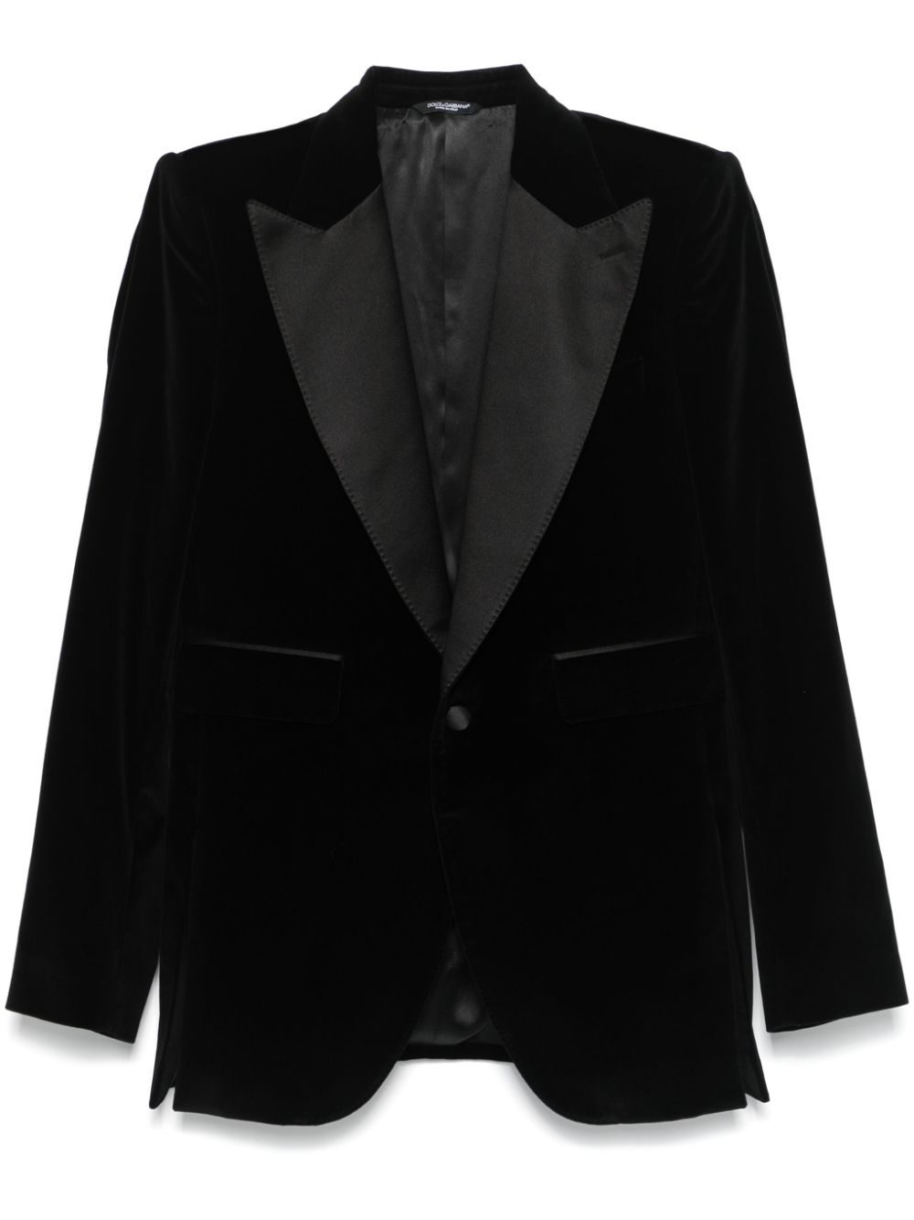 Dolce & Gabbana velvet blazer - Black von Dolce & Gabbana