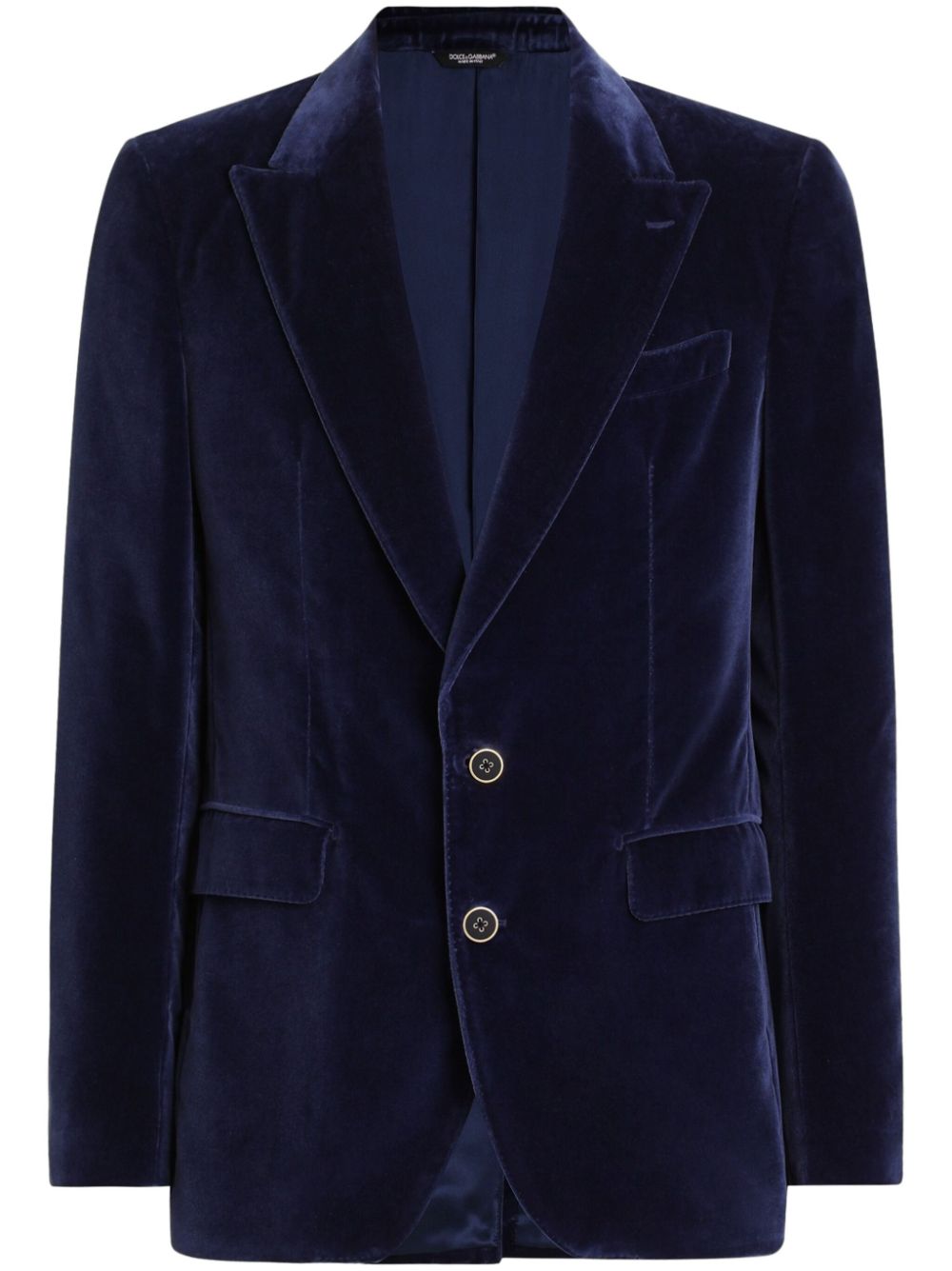 Dolce & Gabbana velvet blazer - Blue von Dolce & Gabbana