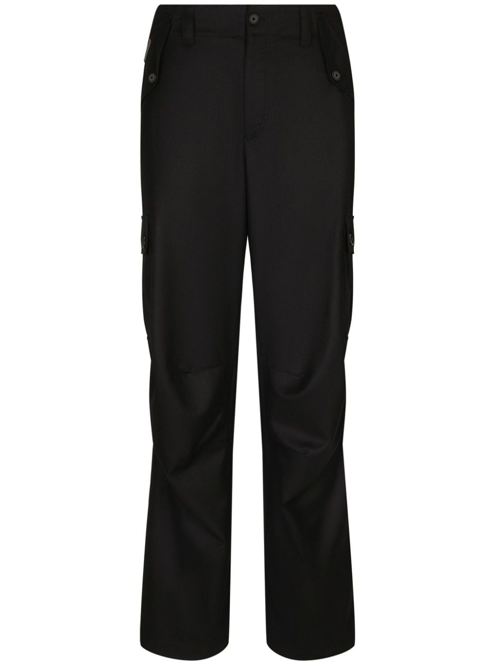 Dolce & Gabbana virgin-wool cargo trousers - Black von Dolce & Gabbana