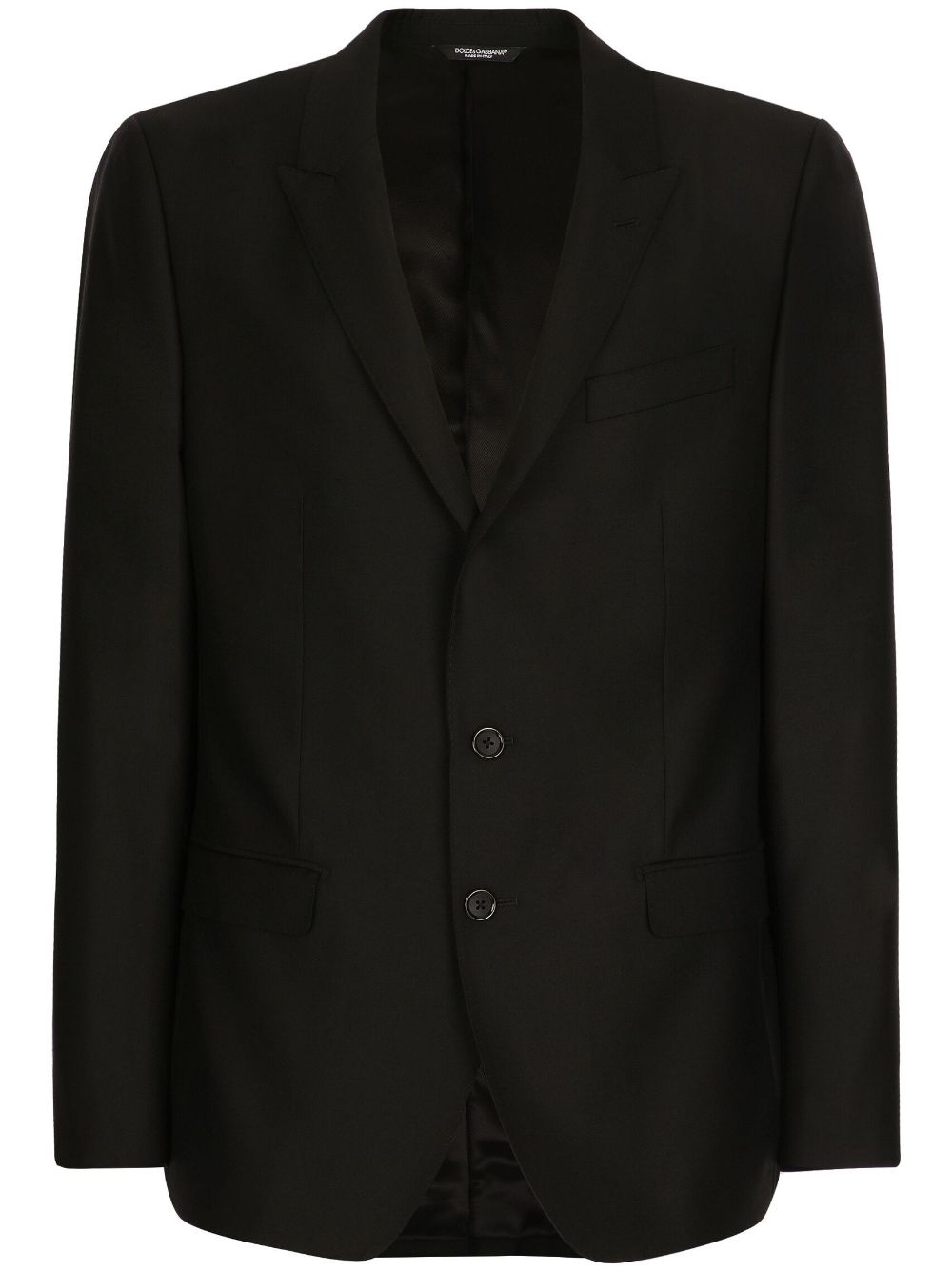 Dolce & Gabbana wool-silk single-breasted suit - Black von Dolce & Gabbana