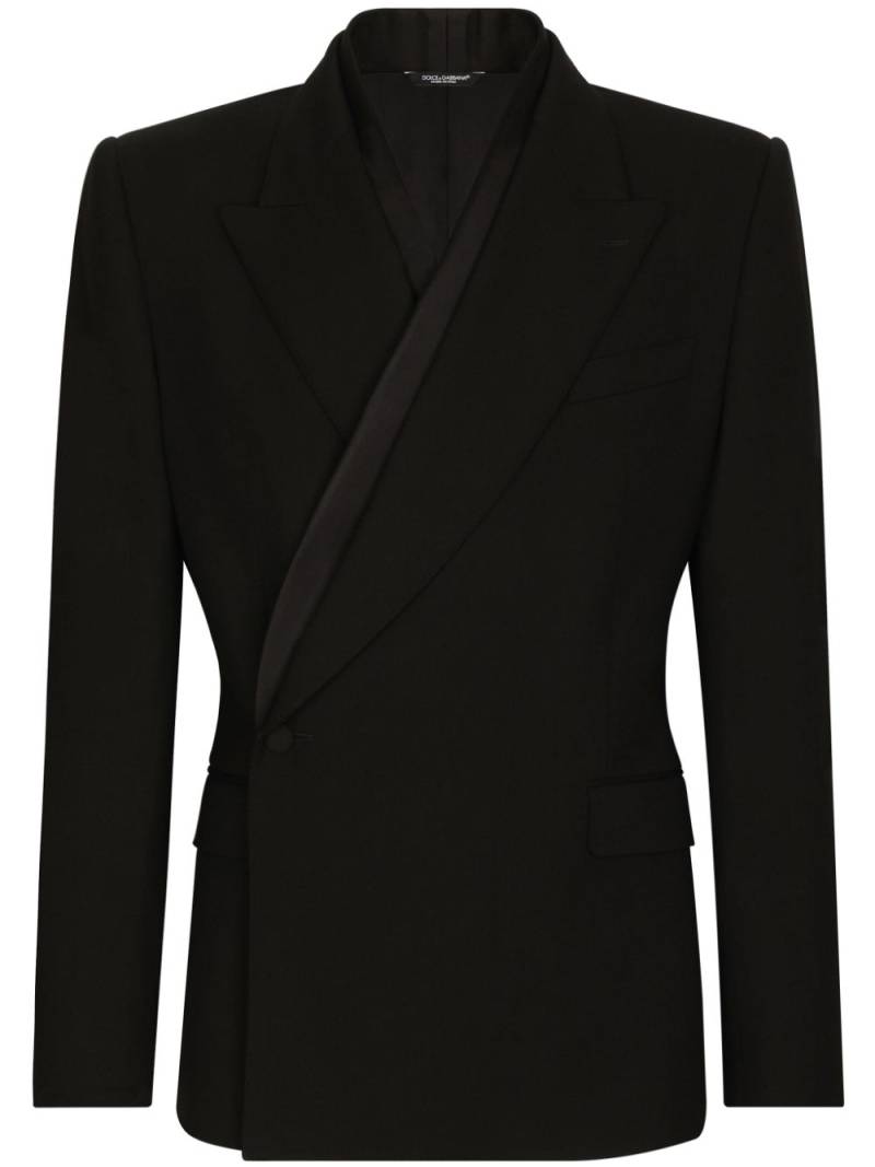 Dolce & Gabbana wrap-design blazer - Black von Dolce & Gabbana