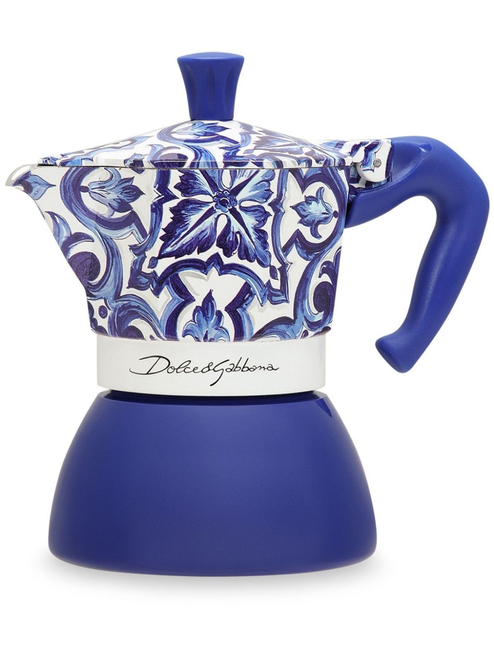 Dolce & Gabbana x Bialetti Moka Induction medium coffee maker - Blue von Dolce & Gabbana