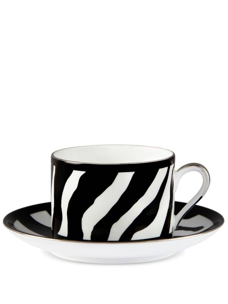 Dolce & Gabbana zebra-pattern porcelain tea set - Black von Dolce & Gabbana