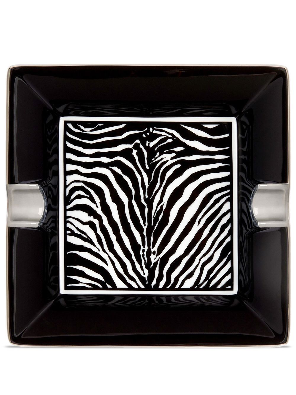 Dolce & Gabbana zebra-print porcelain ash-tray - Black von Dolce & Gabbana