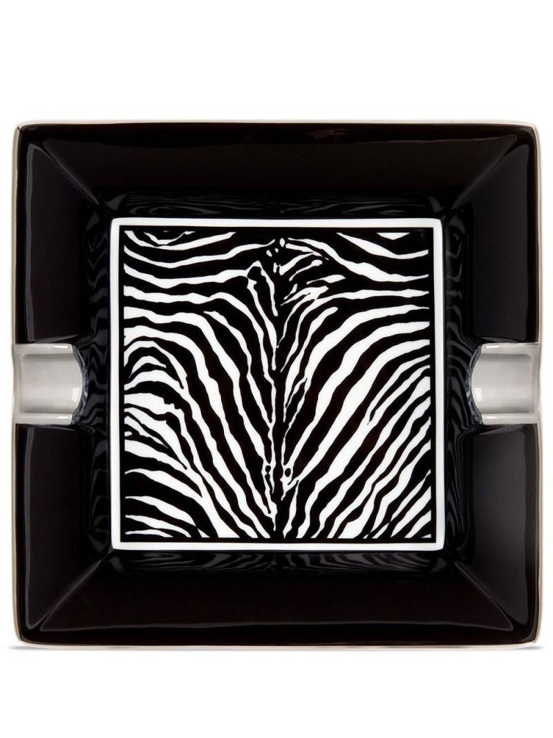 Dolce & Gabbana zebra-print porcelain ash-tray - Black von Dolce & Gabbana