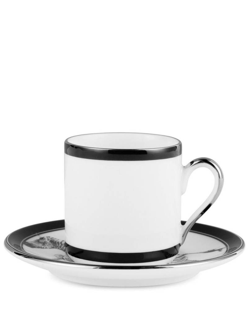 Dolce & Gabbana zebra-print porcelain espresso set - White von Dolce & Gabbana