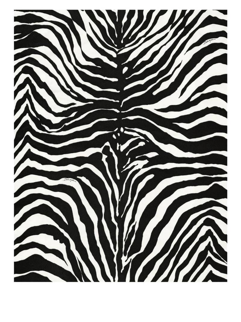 Dolce & Gabbana zebra-print wallpaper - Black von Dolce & Gabbana