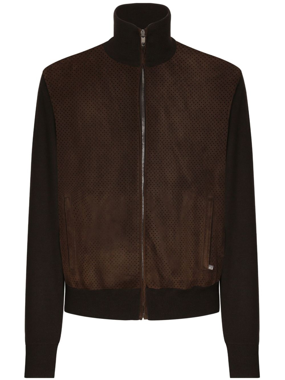 Dolce & Gabbana zip-up bomber jacket - Brown von Dolce & Gabbana