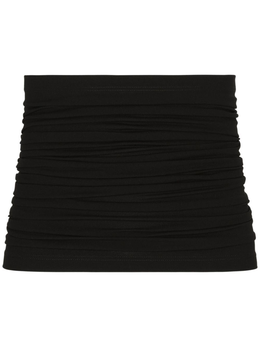 Dolce & Gabbana zip-up ruched waist sash - Black von Dolce & Gabbana