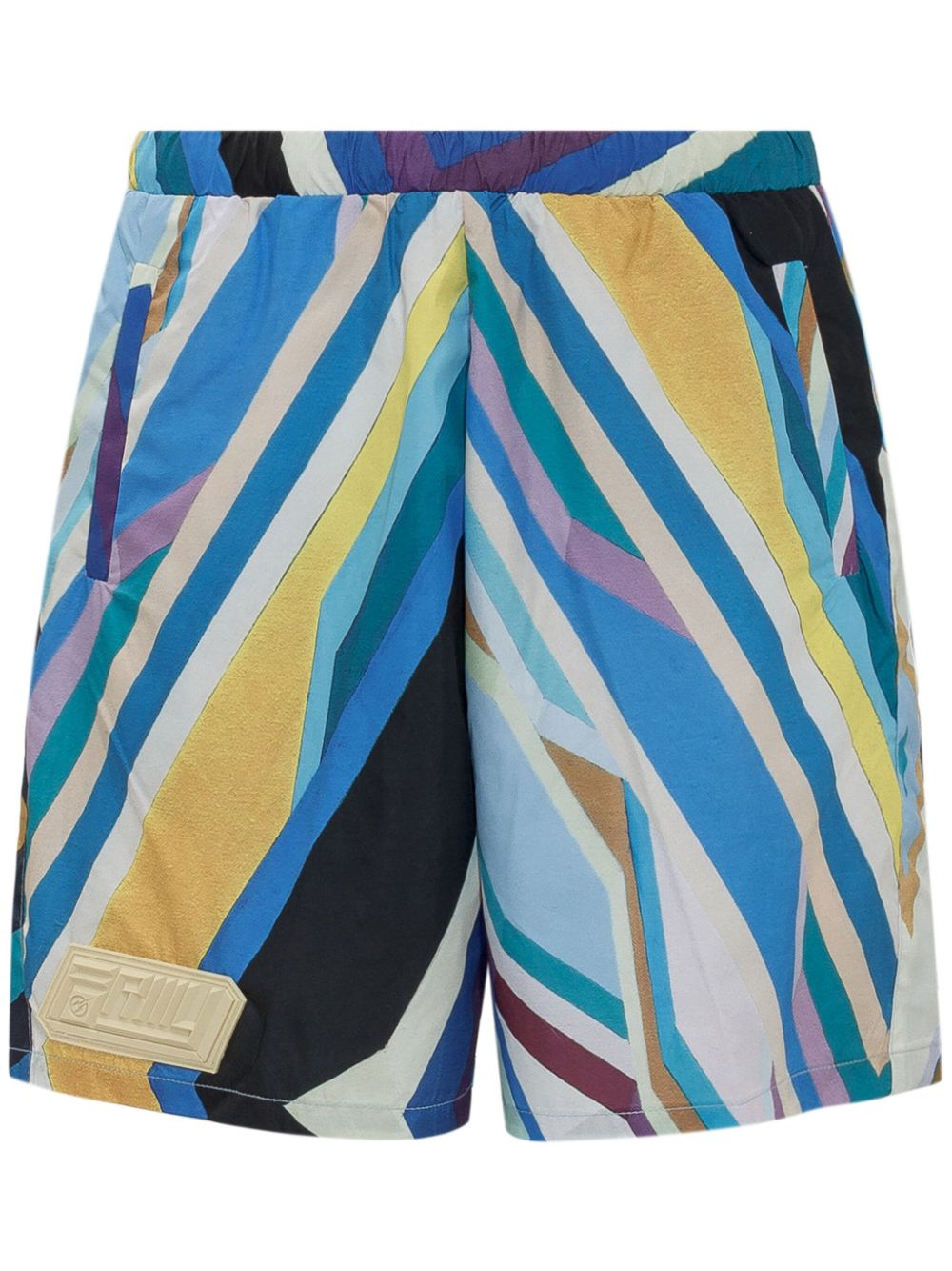 Domenico Formichetti striped bermuda shorts - Blue von Domenico Formichetti