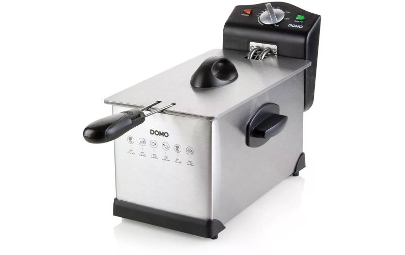 Domo Fritteuse »DO514FR 3 l, Silber«, 2000 W, Fassungsvermögen 3 l von Domo