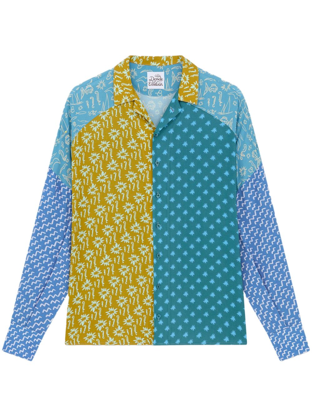 Donde Esteban Estrellitas shirt - Blue von Donde Esteban