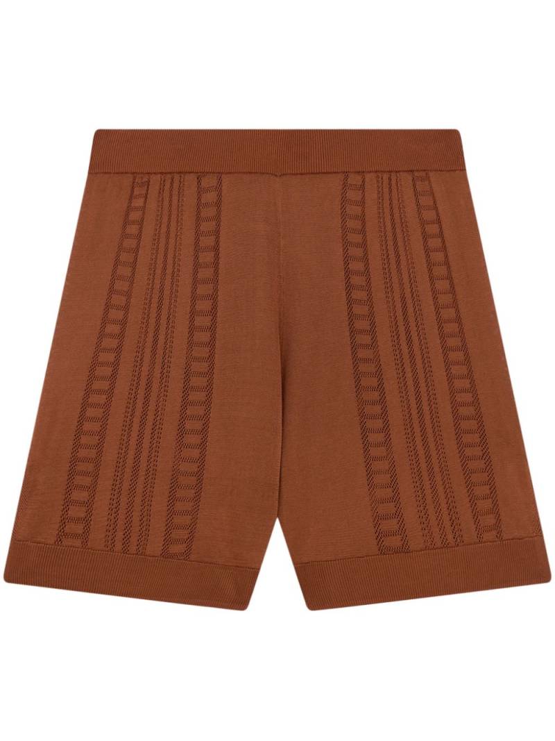 Donde Esteban Guayabera knitted shorts - Brown von Donde Esteban