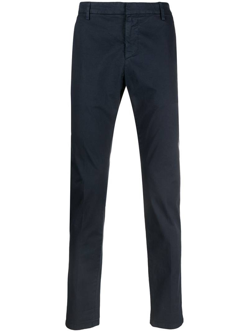 DONDUP slim-fit cotton trousers - Blue von DONDUP