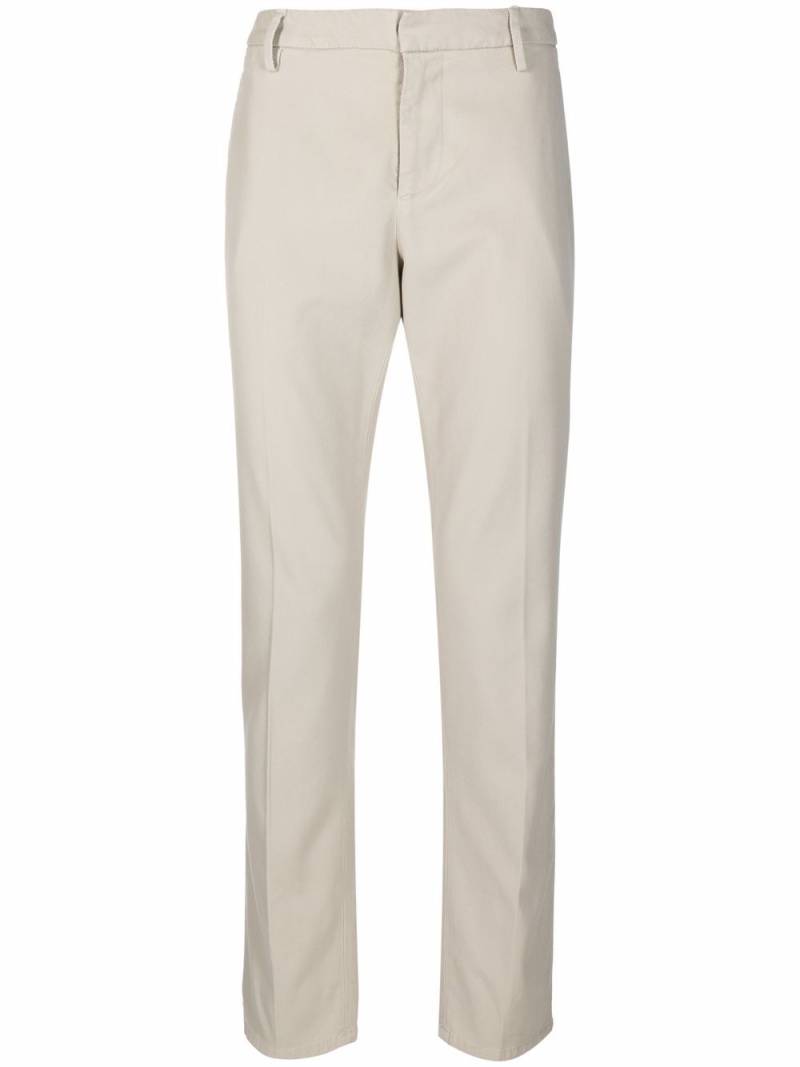 DONDUP slim straight-leg chino trousers - Grey von DONDUP