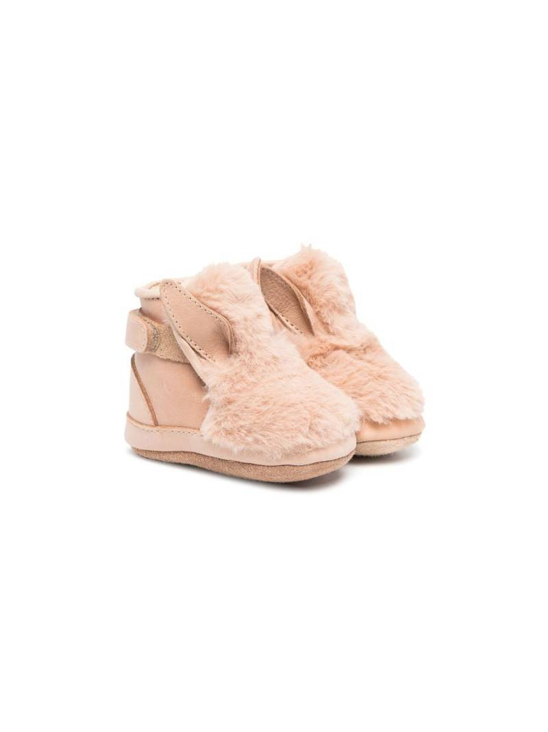 Donsje Bunny Ears shearling booties - Neutrals von Donsje