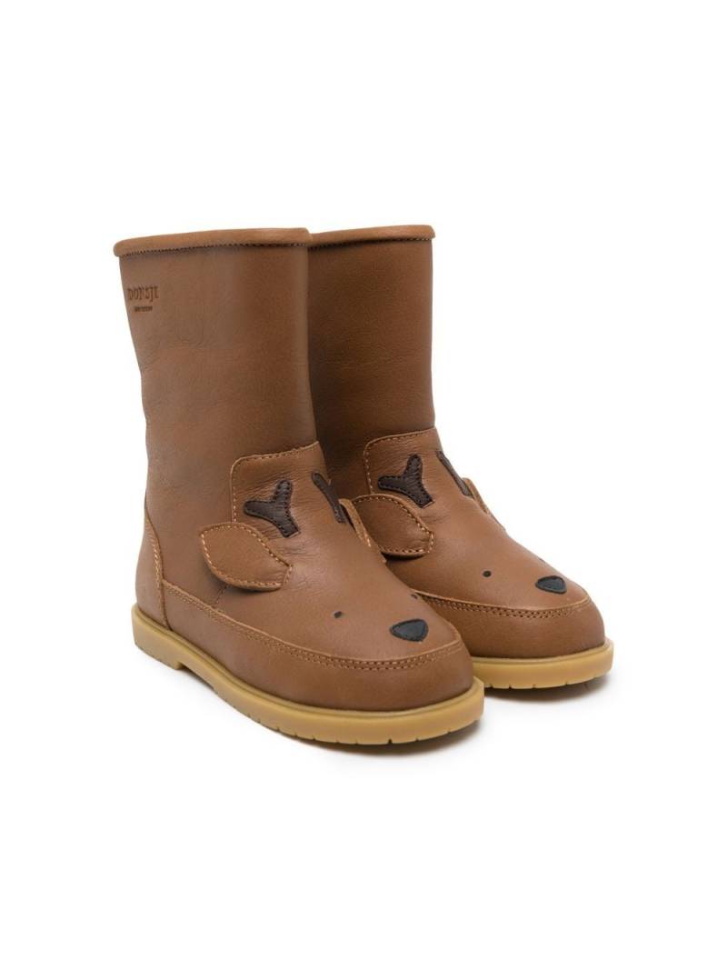 Donsje Wadudu raindeer-shaped boots - Brown von Donsje