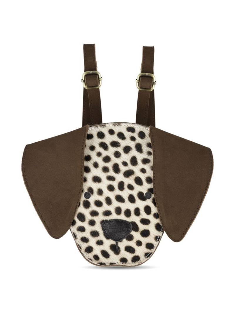 Donsje dalmatian-motif backpack - Brown von Donsje