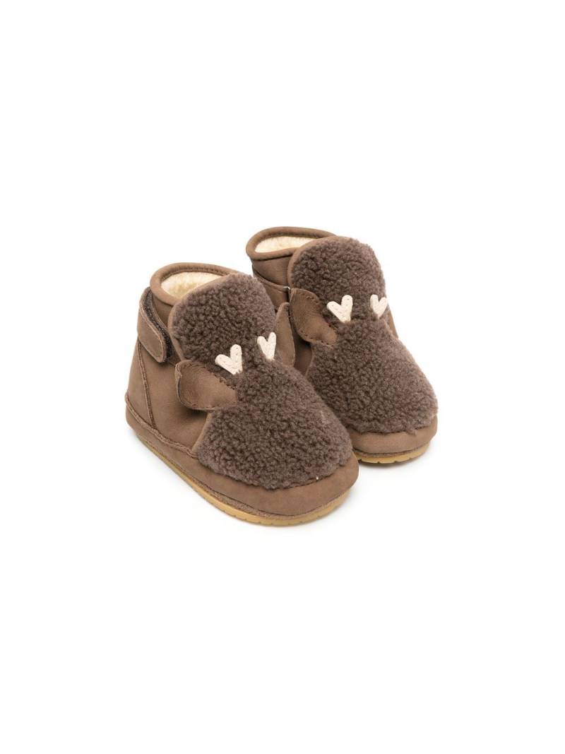 Donsje faux-shearling crib boots - Brown von Donsje