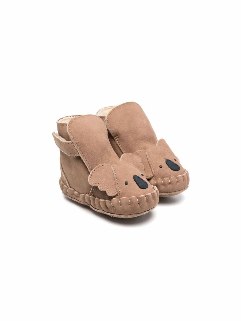 Donsje koala ankle boots - Brown von Donsje