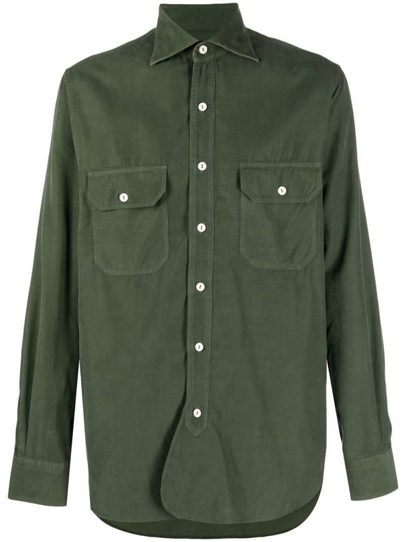 Doppiaa button-down shirt - Green von Doppiaa