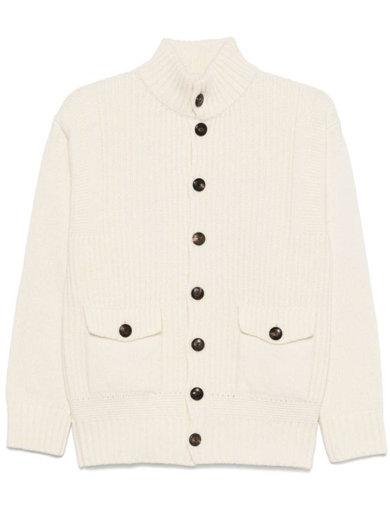 Doppiaa ribbed cardigan - White von Doppiaa