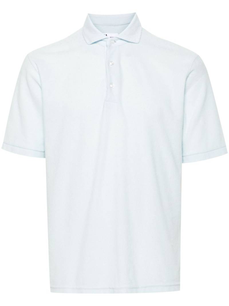 Doppiaa terry-cloth polo shirt - Blue von Doppiaa