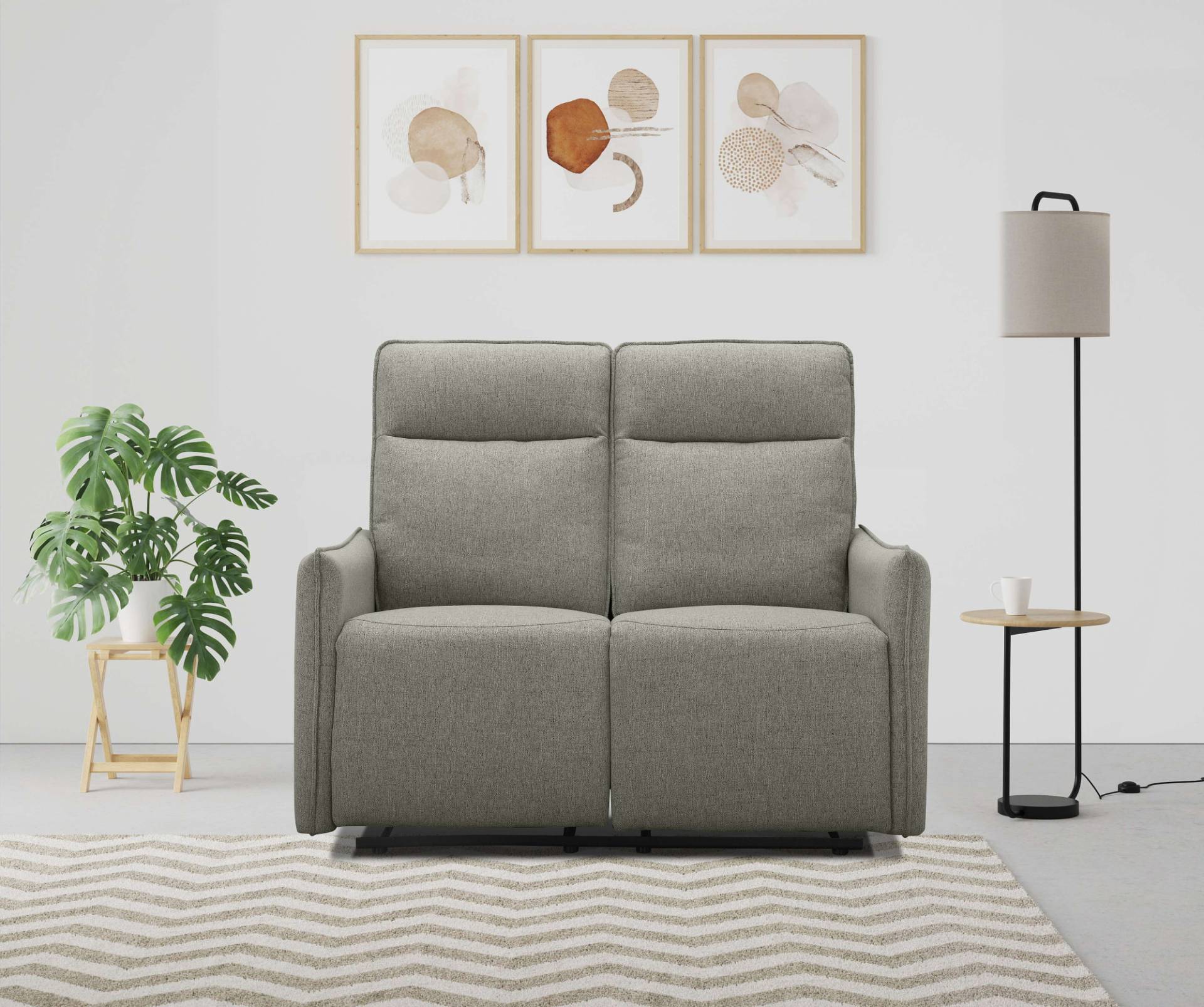 Dorel Home 2-Sitzer »Lugo, Kinosofa mit Reclinerfunktion in Kunstleder und Webstoff«, mit manueller Relaxfunktion in beiden Sitzen von Dorel Home