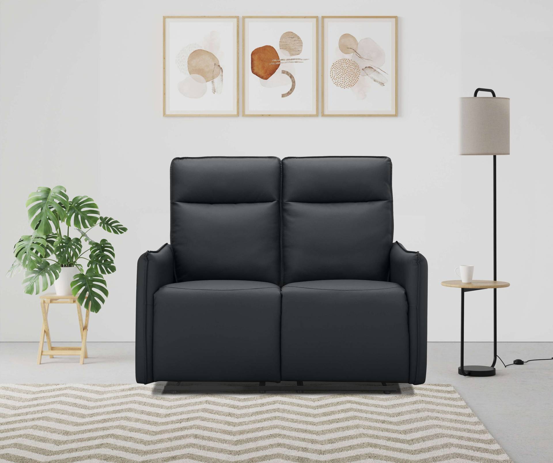 Dorel Home 2-Sitzer »Lugo, Kinosofa mit Reclinerfunktion in Kunstleder und Webstoff«, mit manueller Relaxfunktion in beiden Sitzen von Dorel Home