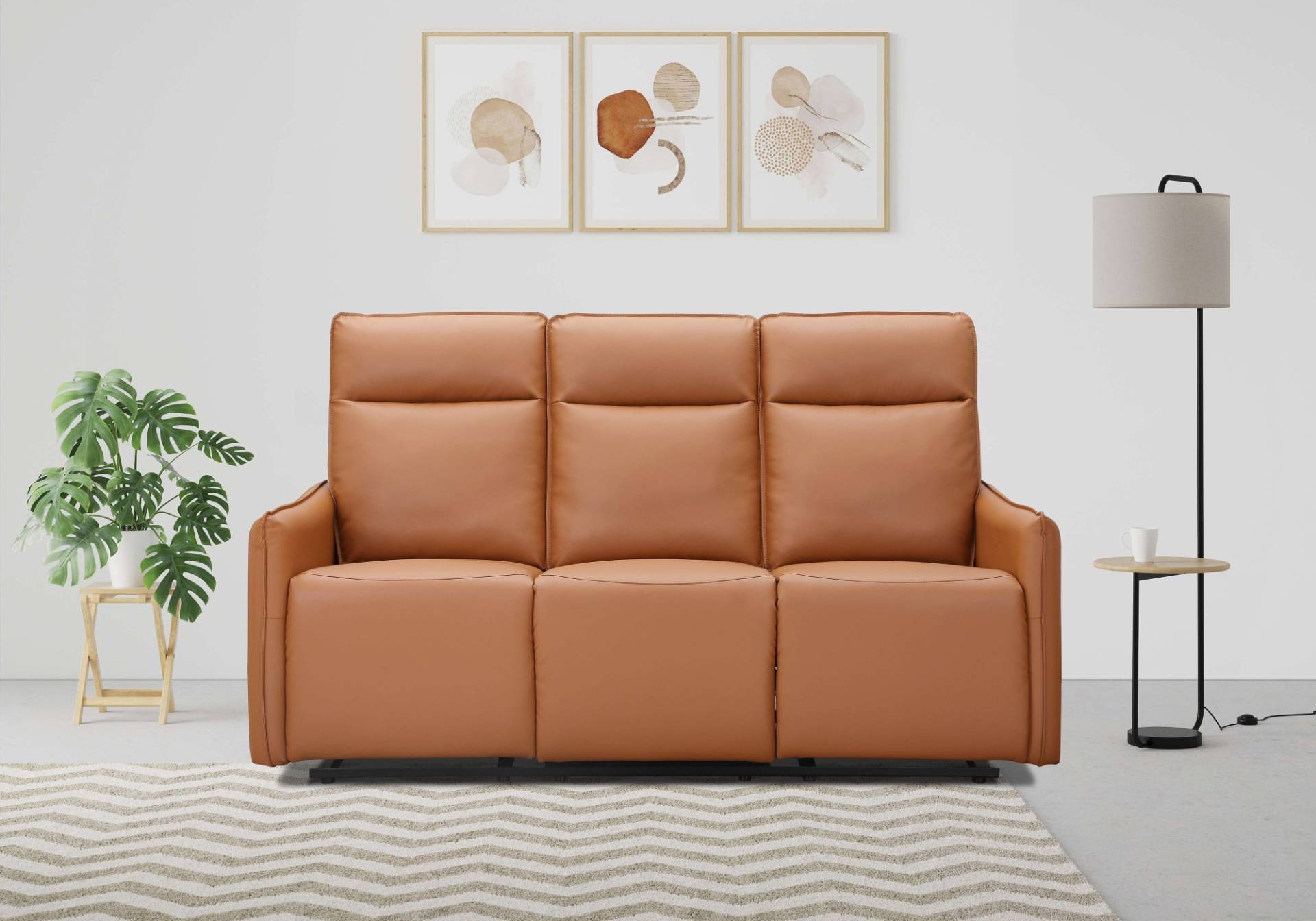 Dorel Home 3-Sitzer »Lugo, Kinosofa mit Reclinerfunktion in Kunstleder und Webstoff«, mit manueller Relaxfunktion in 2 Sitzen von Dorel Home