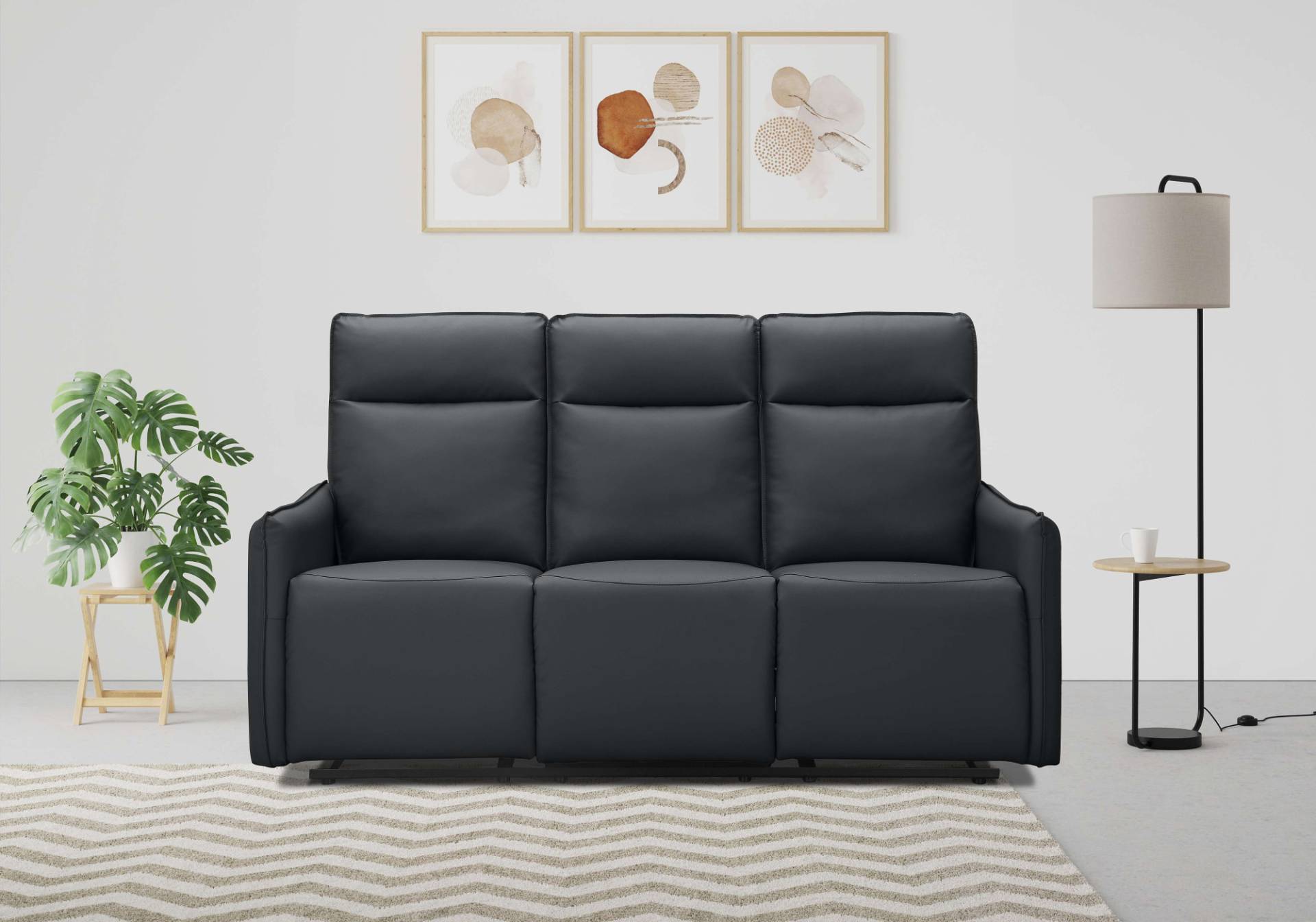 Dorel Home 3-Sitzer »Lugo, Kinosofa mit Reclinerfunktion in Kunstleder und Webstoff«, mit manueller Relaxfunktion in 2 Sitzen von Dorel Home