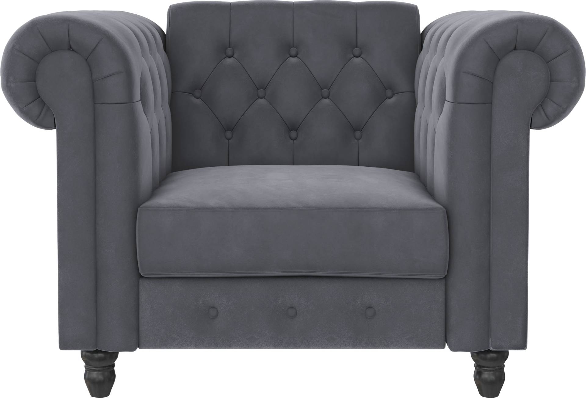 Dorel Home Chesterfield-Sessel »Felix«, mit Rückenlehne 3-fach verstellbar, Beine Massivholz, Sitzhöhe 46 cm von Dorel Home