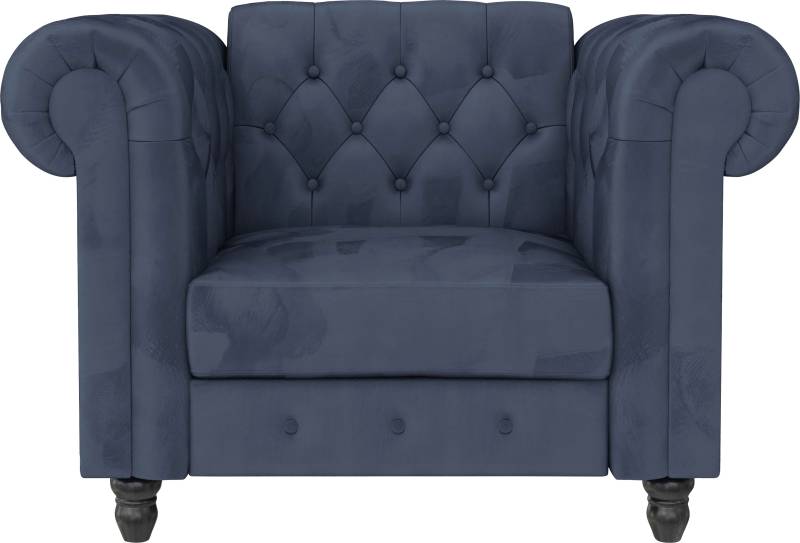 Dorel Home Chesterfield-Sessel »Felix«, mit Rückenlehne 3-fach verstellbar, Beine Massivholz, Sitzhöhe 46 cm von Dorel Home