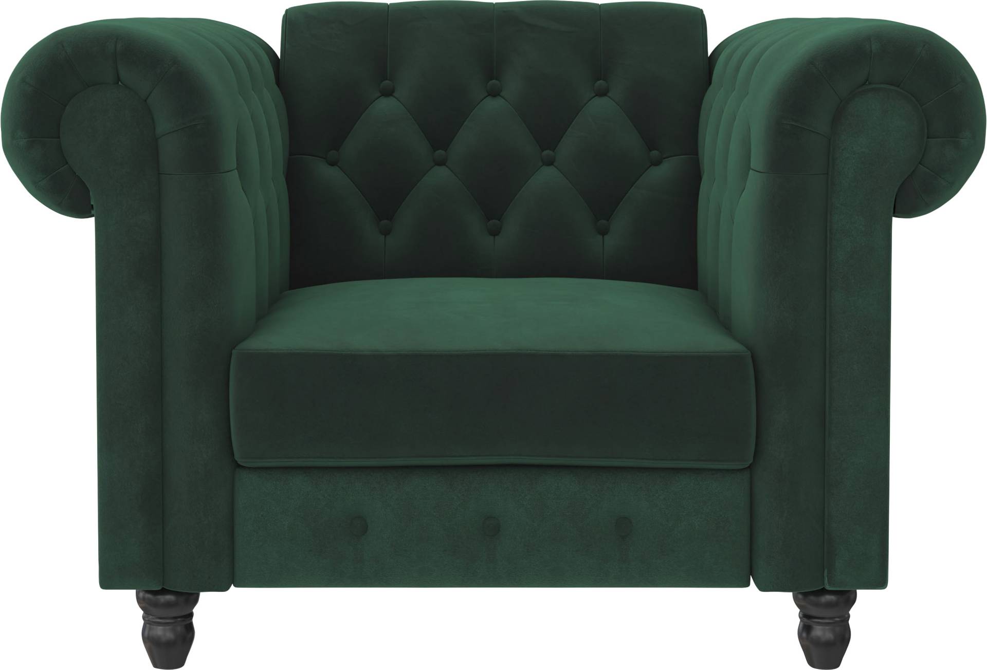 Dorel Home Chesterfield-Sessel »Felix«, mit Rückenlehne 3-fach verstellbar, Beine Massivholz, Sitzhöhe 46 cm von Dorel Home